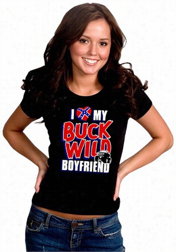 I Lover My Buck Wild Boyfriend Girl's T-shirt