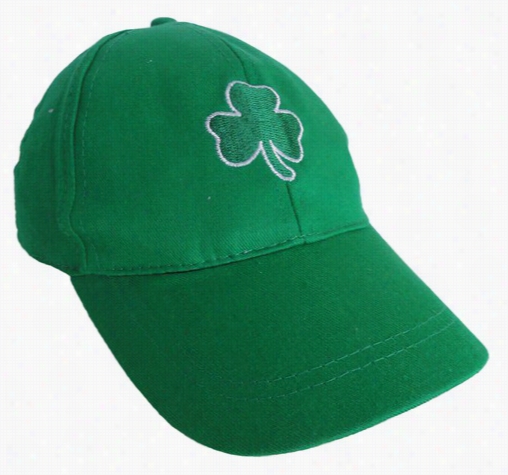 Irish Green White Trefoil Baseball Hat