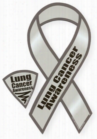 Lung Cancer Awareness Ribbon Magnet