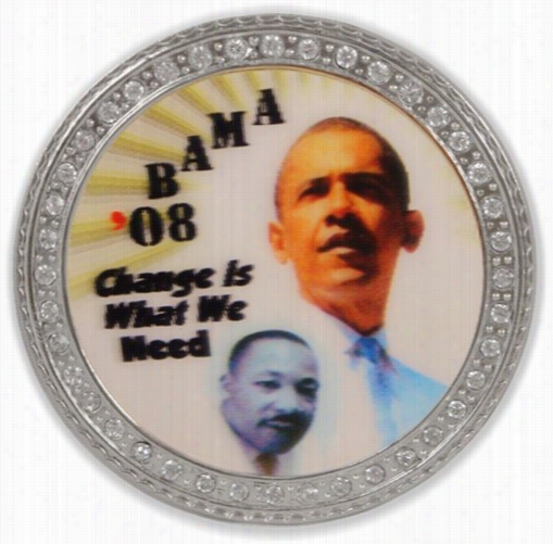 Obama/martin Luther King 3d Holographic Bcukle With Free Belt