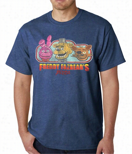 Official Five Nights At Freddy's Freddy Fazbear's Pizza Graphic T-shirt