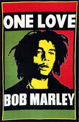 One Love Bob Marley Tapestry ( 55 X 85 )