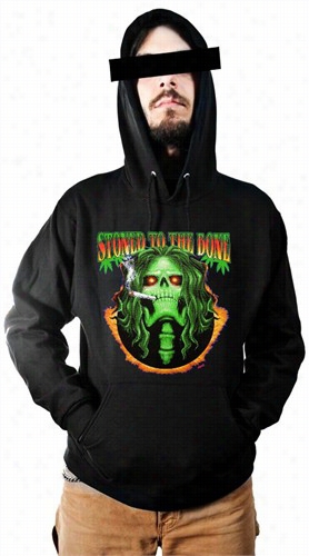 Pot Head &a Mp; Stoner Sweatshirts - Stoned To The Bone Hoodie