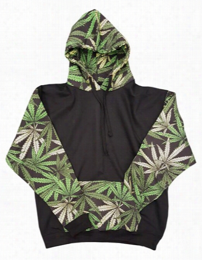 Pot Leaf Collage Adult Hoodie