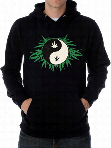 Pothead & Stoner Swratshirts - 420 Pot Leaf Yin Yang Hoodie