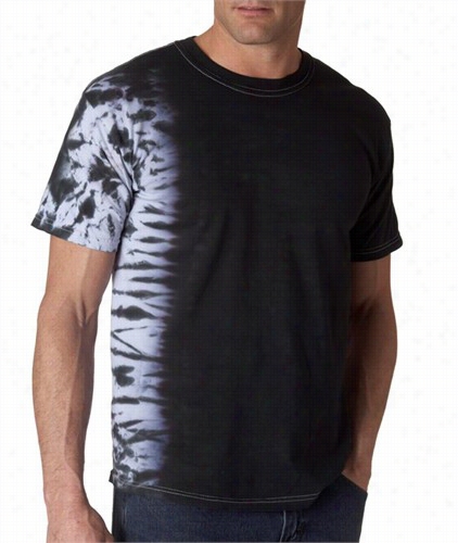 Premium Hand  Made Tie Dye T-shirts - Black Fusion