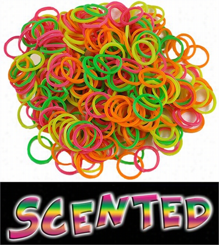Scented Rubberband Loos Refill Kit (100 Piecees) - Rianbow