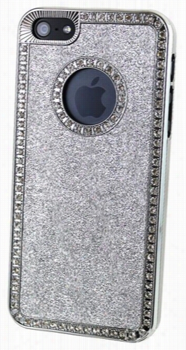 Silver Sparkle & Diamond Iphone Case (iphone 4)