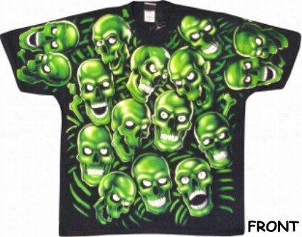 Skull Pile Glow In The Dark T-shirt