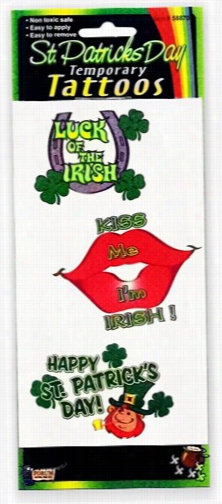 St. Patrick's Day Large Temporary Tattoos