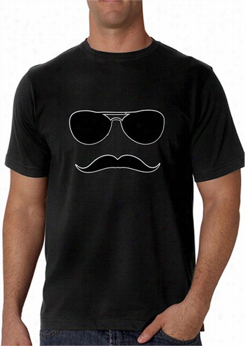 Sunglasses Mustache Men's T-shirt