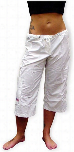 Super Softg Rils Hipster Capris  (white)