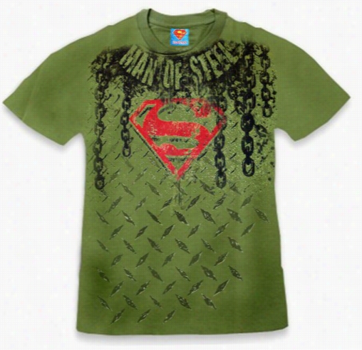 Superman &quot;steel&quot; T-shirt