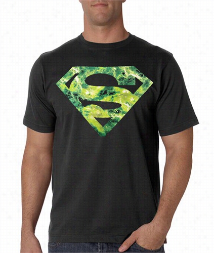 Superamn Krypton Lightning Mens T-shirt (black)