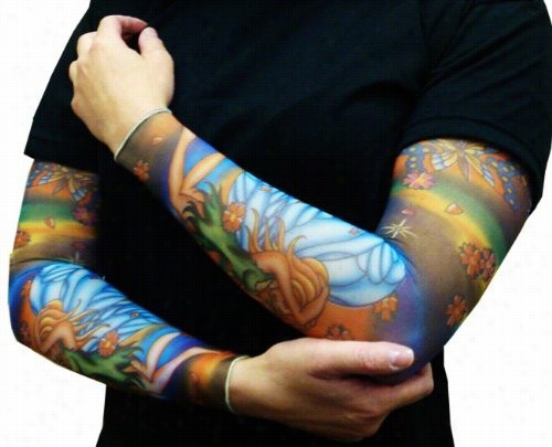 Tattoo Sleeves - Butterfly Fake Tattoo Sleeves (pair)