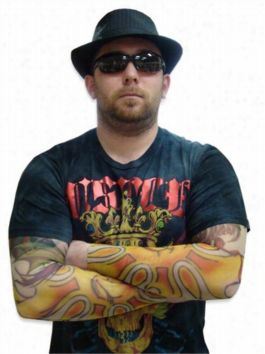 Tattoo Sleeves - Raging Sun & Dragon Tattoo Sleeves (pair)