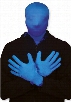 Blue Morph Mask and Glove Set