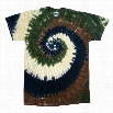 Camo Swirl Tie Dye Mens T-shirt