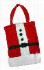 Deluxe Furry Santa Suit Gift Bag