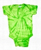 Lime Spiral Baby Onesies