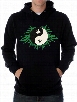 Pothead & Stoner Sweatshirts - 420 Pot Leaf Yin Yang Hoodie