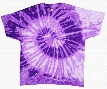 Purple And White Tie Dye T-Shirt