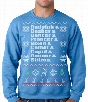 Ugly Christmas Sweater - Reindeer Names Crewneck Sweatshirt