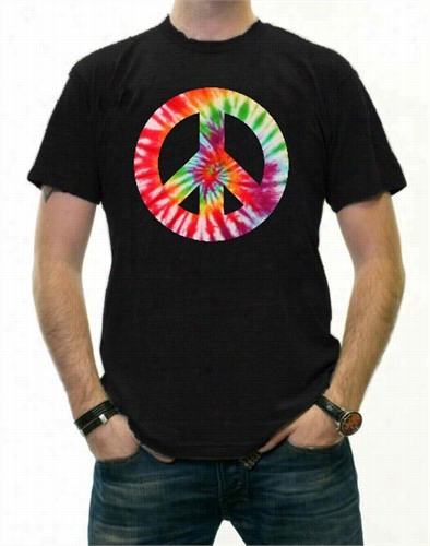 Equal Number  Dye Peace Sign T-shirt