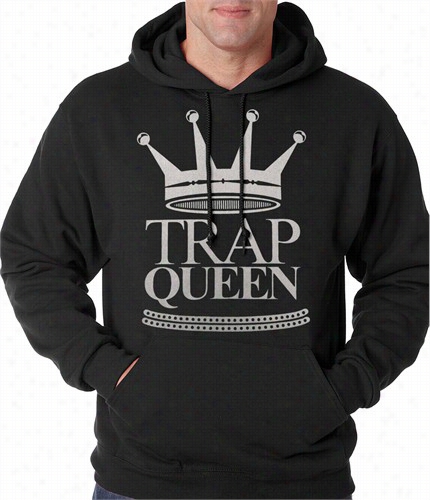 Trap Queen Full Silver Adult Hoodie