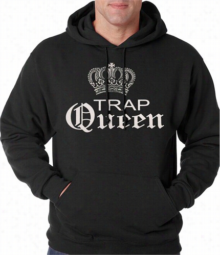 Trapqueeen Silver Crown Adult Hoodie