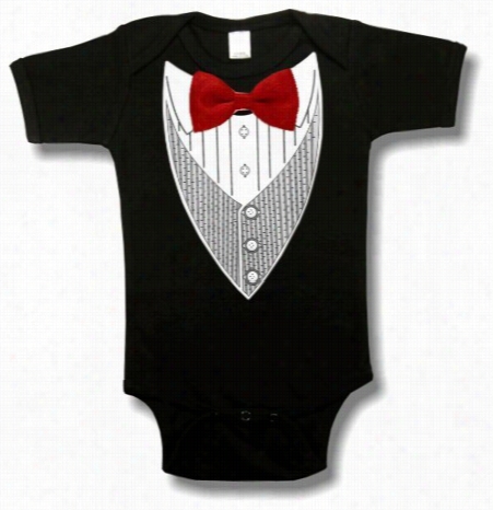 Tuxedo T-shirts - All Ocdasion Fofmal Tuxedo Infant Onesies (black)