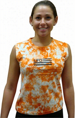 Ufo Girly Tie Dye Tank Tops (orange)