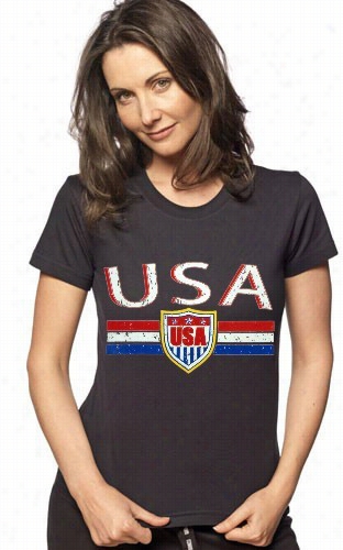 Usa Vintage Shield International Girls T-shirt