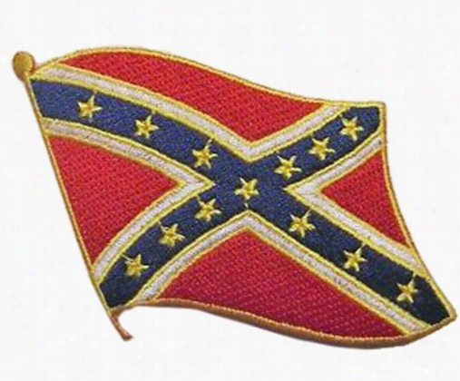 Waving Confederate Flag Patch