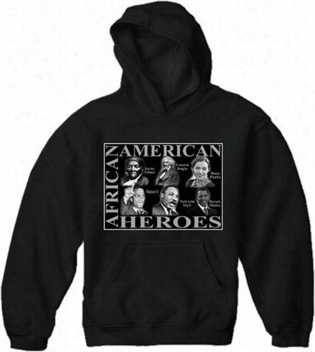 African American Heros Adult Hoodie