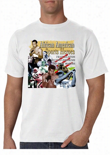 African American Sports Heross Mne's T-shirt