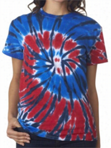 American Spiral Tie Color T-shirt