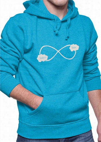 &quot;oka Y? Okay.&quot; John Green Quote The Fault In Our Stars Infinity Symbol Adult Hoodie