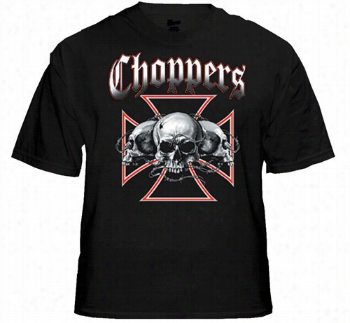 Biker Shirts - &quot;chopper Clad In Armor  Wire&quot; Biker Shirt