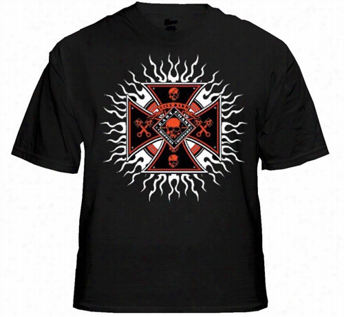 Biker Shirts - &quot;chopper Plasma Burst&quot; Biker Shirt