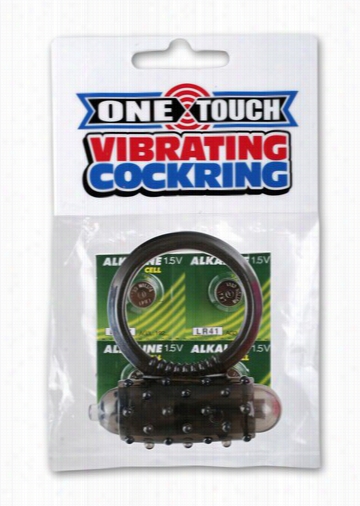 Blacs  Moke Mni One-touch Vibrating Cock Ring