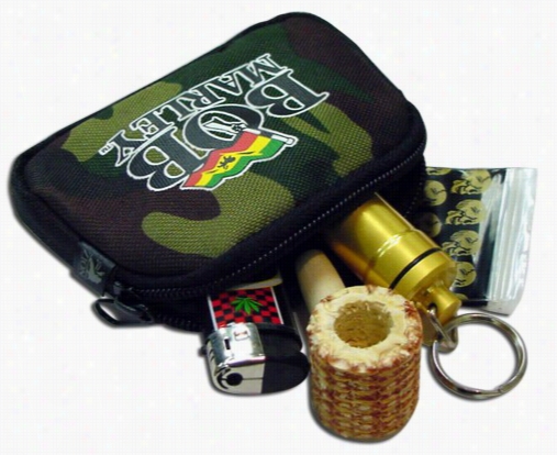 Bob Marley Flag Llogo Coin Catcher Stash Bag