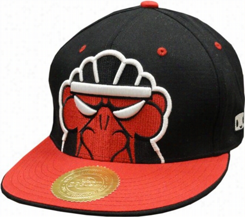 Booton Angry Face Snapback Hat