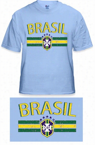 Brasil Vintage Shield International Mens T-shirt