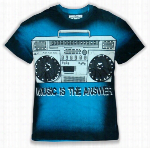 Bulzeye Revvolution &quot;musici S The Answer&quot; Rhinestone Couturet -shirt