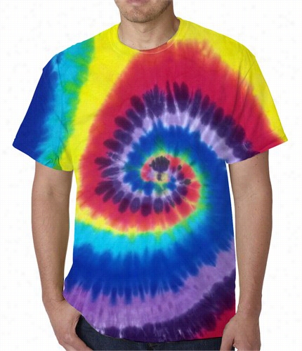 Carnivwl Spiral Tie Color Mens T-shirt