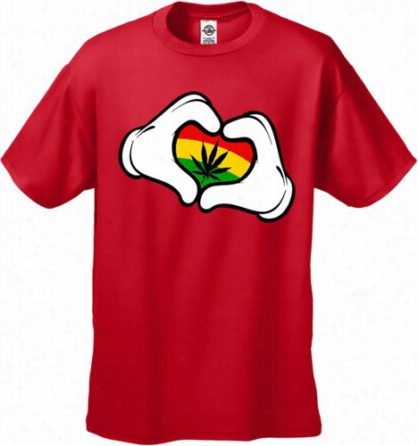 Caroon Hands Rasta Colors Pot Men's T-shirt