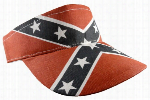 Confederate R Ebel Flag Adjusatble Visor