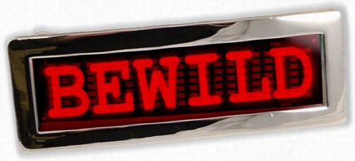 Custom Led Screen Belt Bucckle (red)