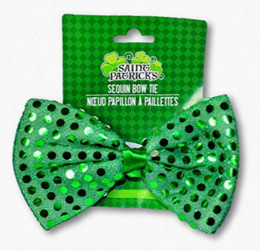 Deluxe St. Patrickx Day Sequin Bow Tie